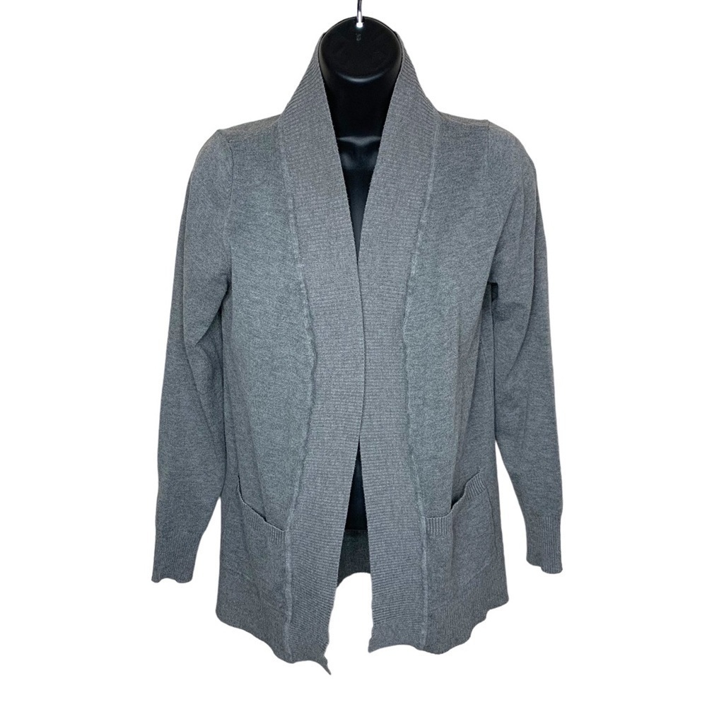 Cielo Grey Shrug Long Sleeve Open Front Cardigan Sweater Medium